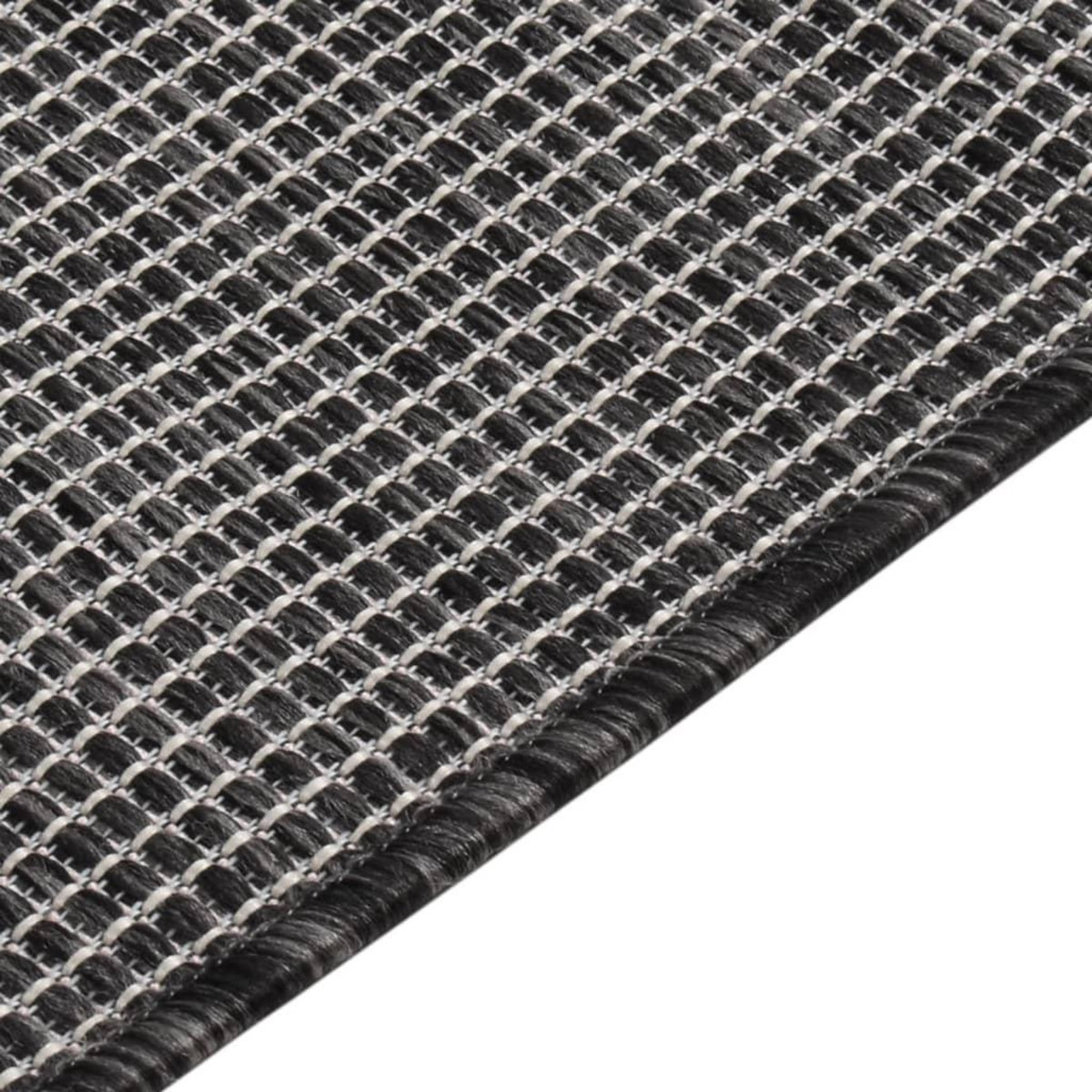 VIDAXL Tapis a tissage plat d'exterieur 200x280 cm Gris