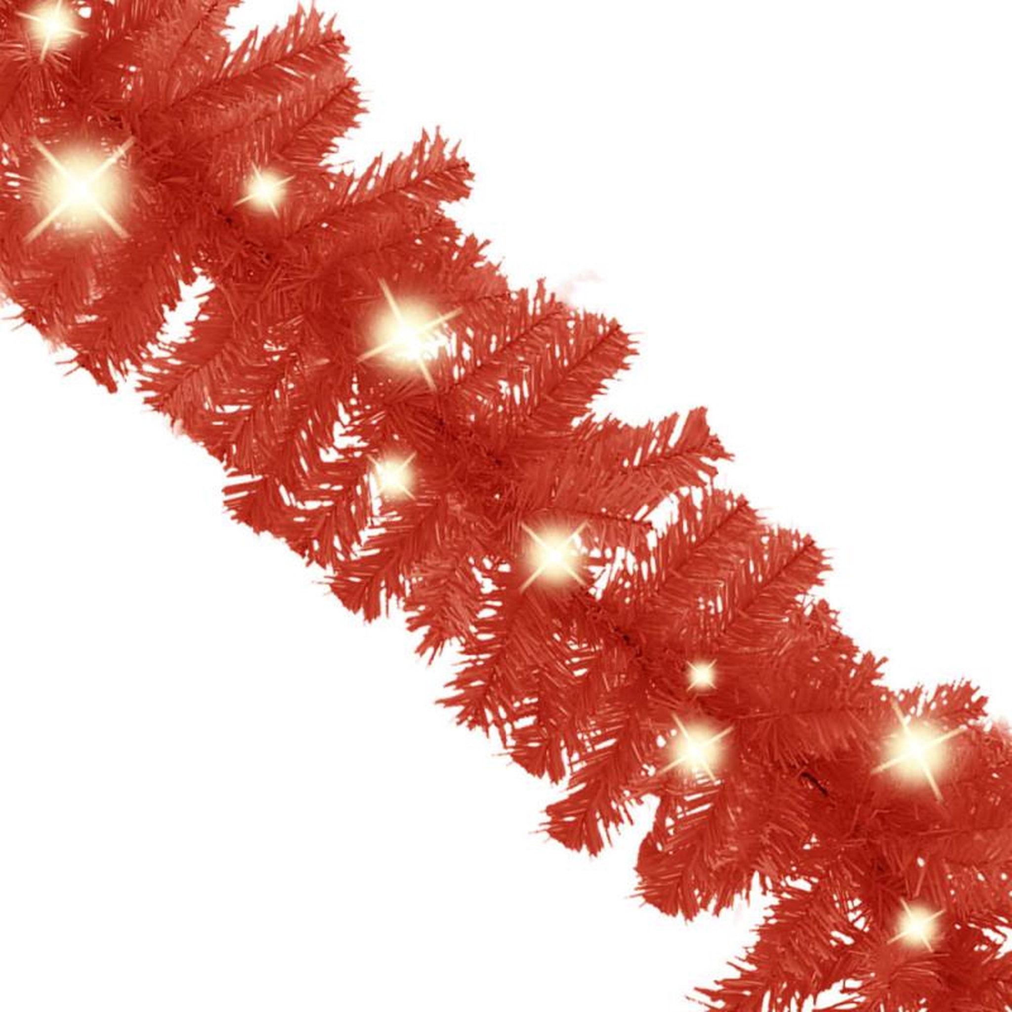 Voir la diapositive 3 : VIDAXL Guirlande de Noël avec lumières LED 5 m Rouge