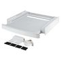 Voir la diapositive 2 : WPRO Kit de superposition 60cm blanc avec tablette - sks101