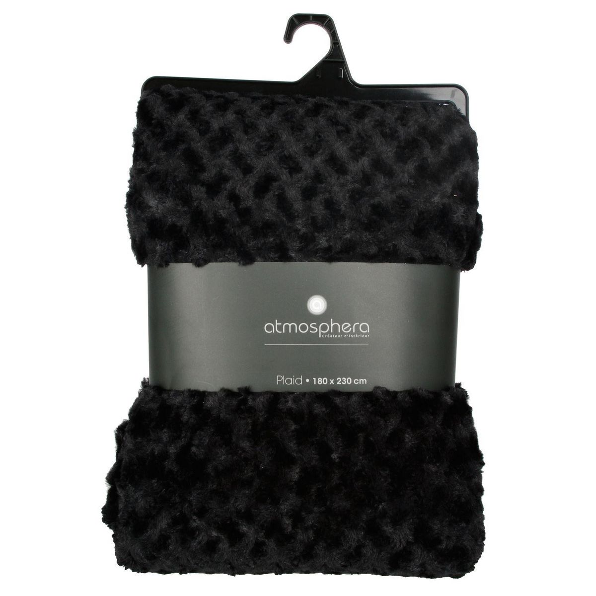 ATMOSPHERA Plaid en imitiation fourrure à boucles en polyester