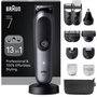 Voir la diapositive 1 : BRAUN Tondeuse multi usages AIO7560, 14 hauteurs de coupe, précision 0,5 mm, autonomie 120 mn