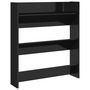 Voir la diapositive 2 : VIDAXL Armoire a chaussures murale noir brillant bois d'ingenierie