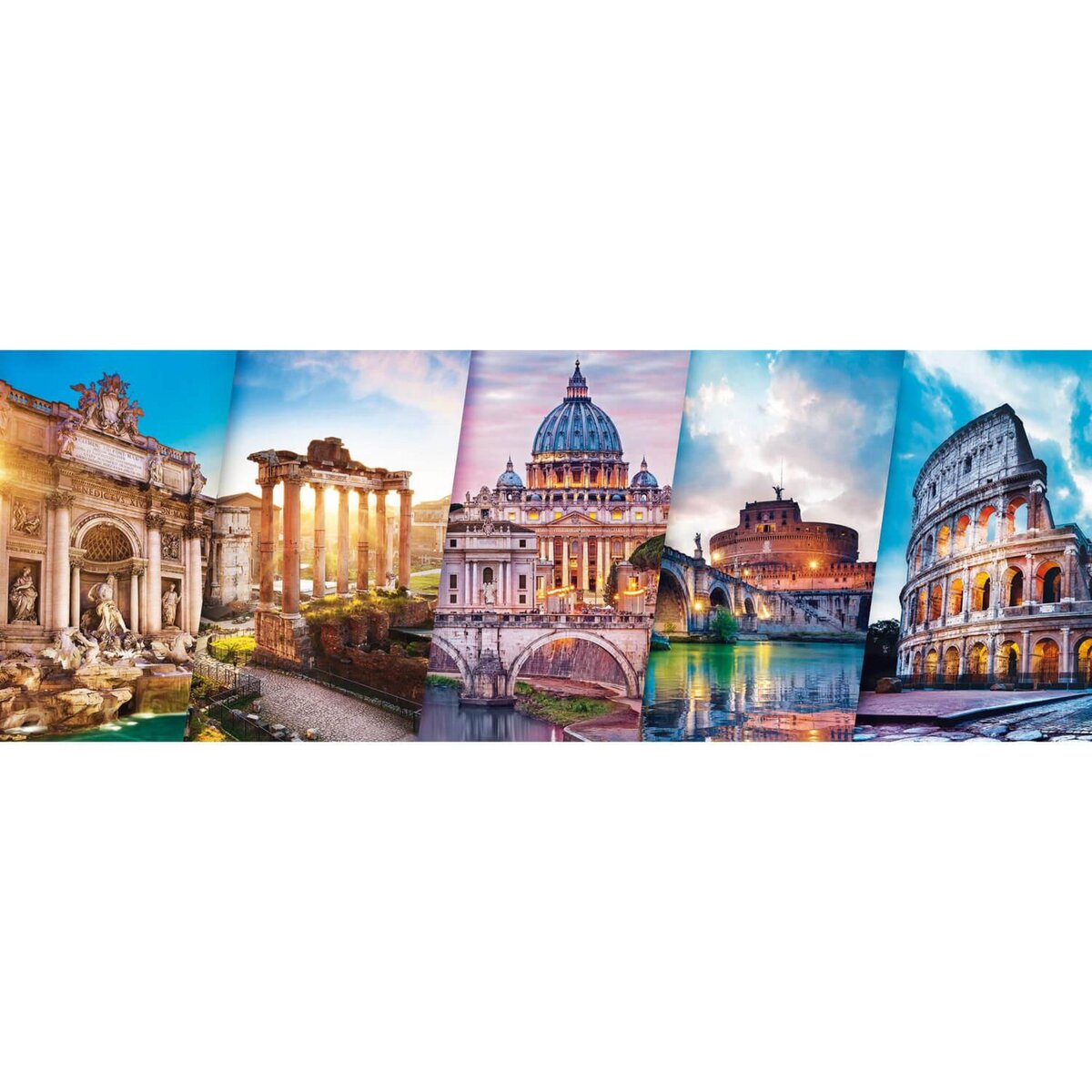 Trefl Puzzle 500 pièces panoramique : Voyage en Italie pas cher