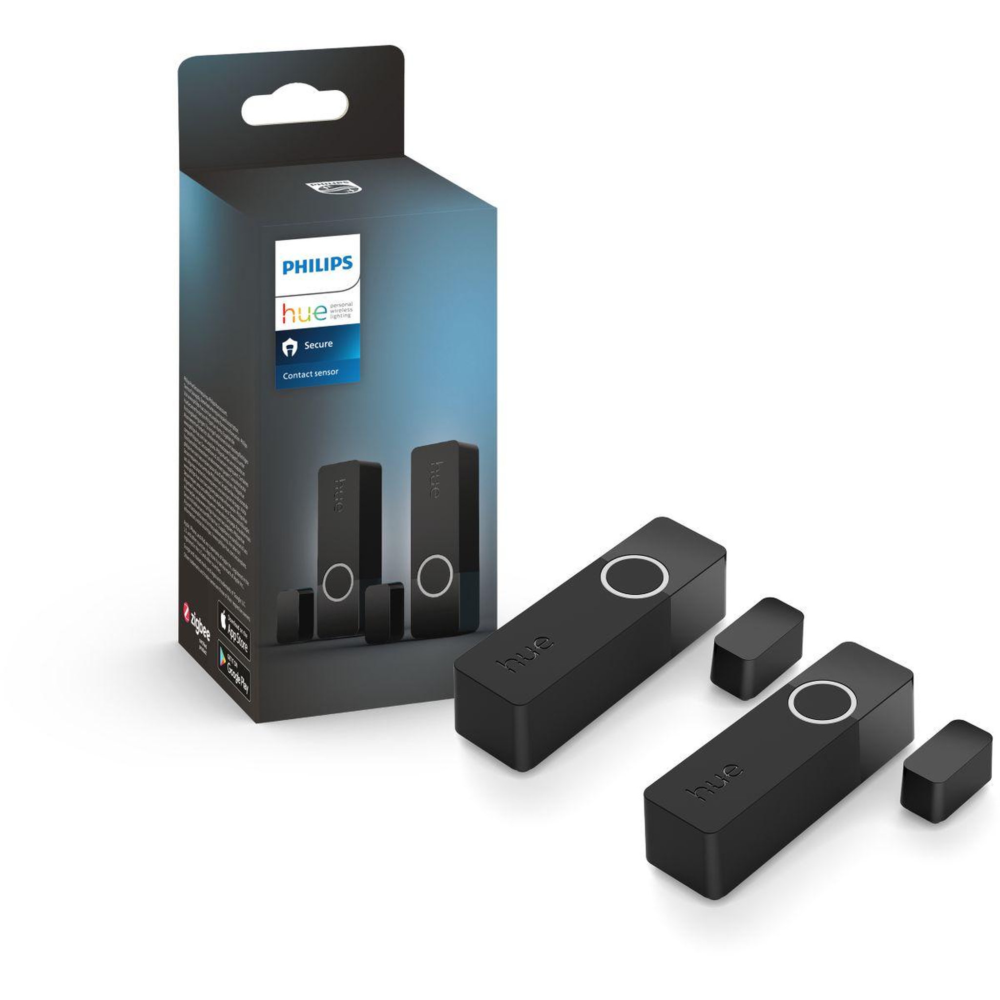 PHILIPS HUE Détecteur d'ouverture secure pack de 2 - noir