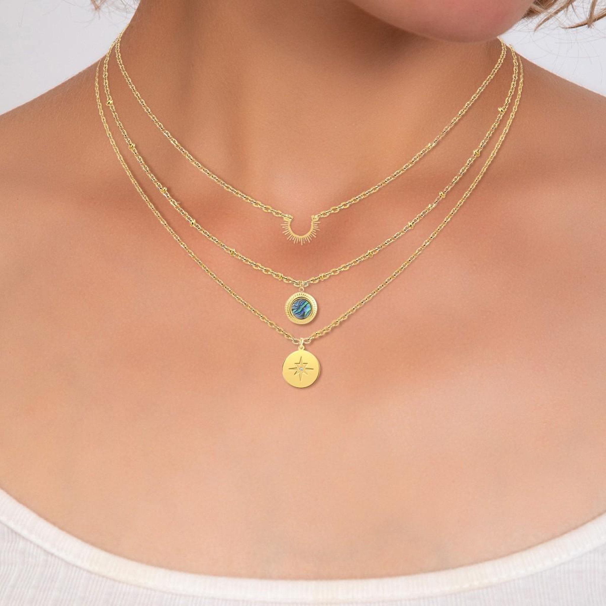 Voir la diapositive 2 : SC BOHEME Collier par SC Bohème orné de Cristaux scintillants