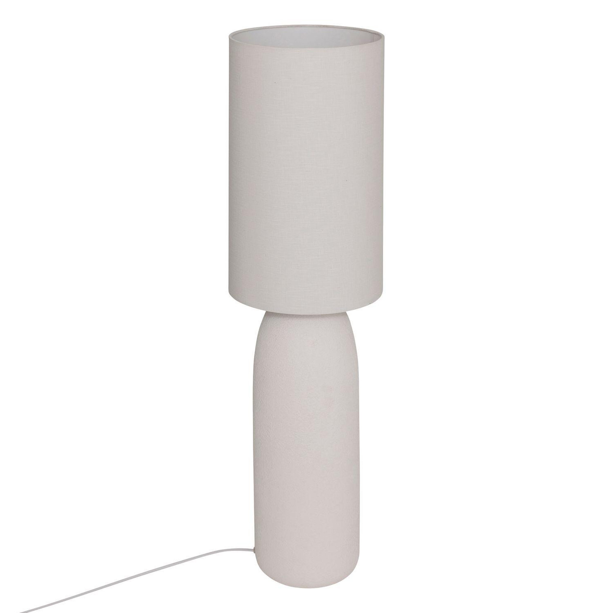 ATMOSPHERA Lampadaire cylindrique en grès erin - gris