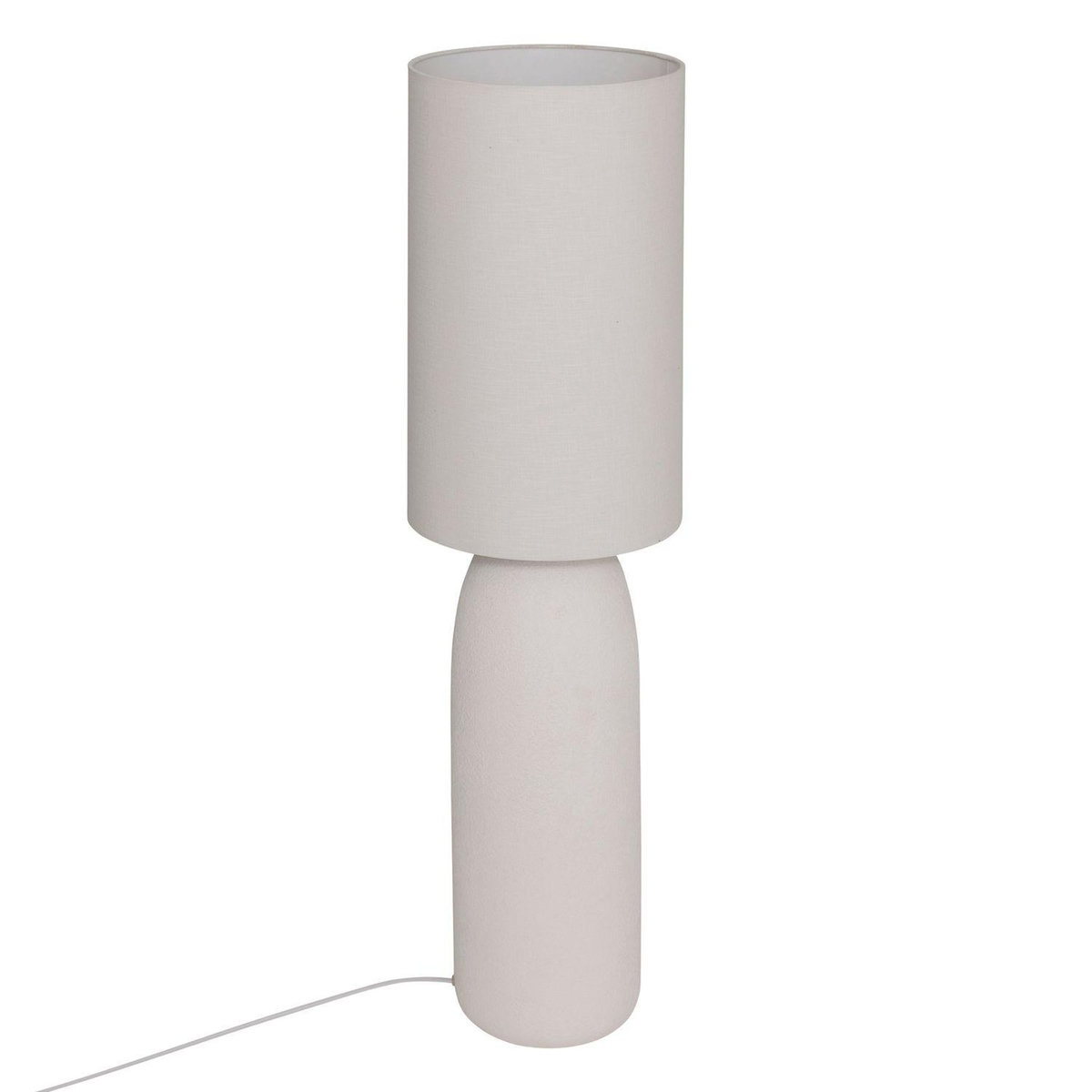 ATMOSPHERA Lampadaire cylindrique en grès ERIN - Gris