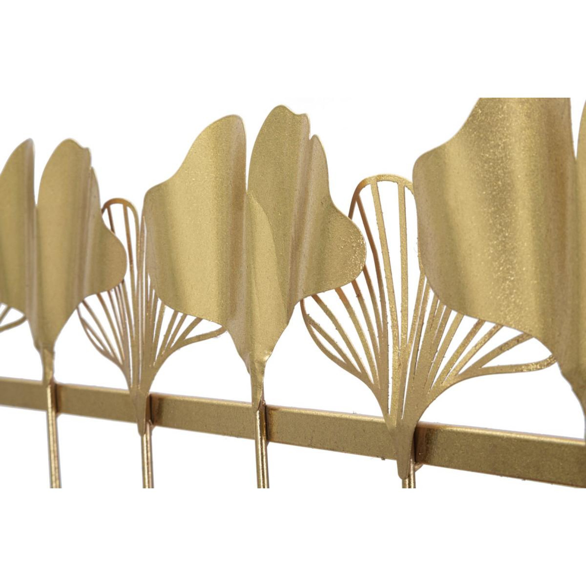 Voir la diapositive 3 : Paris Prix Patère murale design 7 crochets  leaves  66cm or