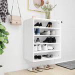 VIDAXL Armoire a chaussures Blanc 60x35x70 cm Bois d'ingenierie