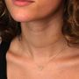Voir la diapositive 2 : L'ATELIER D'AZUR Collier Or Jaune et Diamant Solitaire - Motif Coeur – Femme