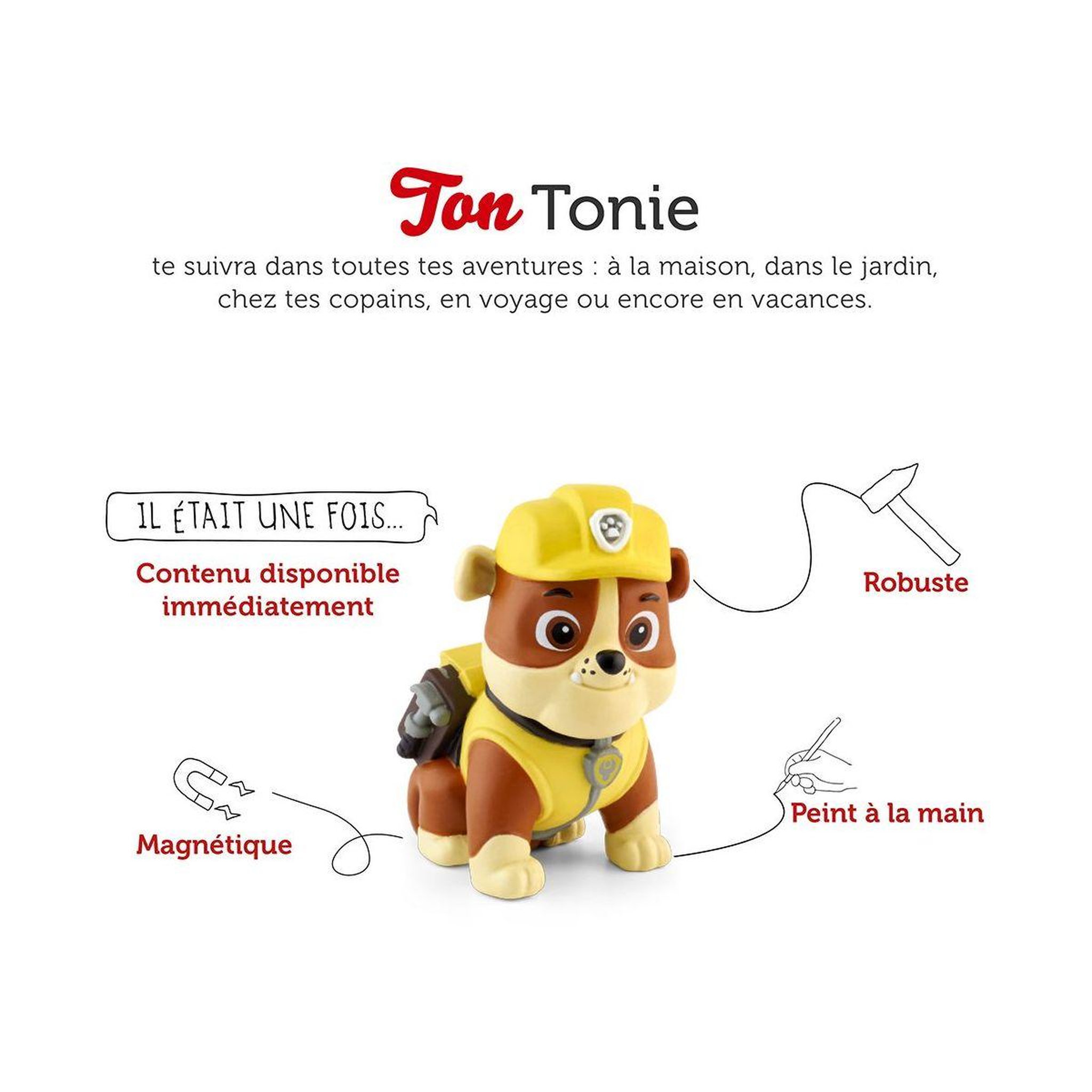 Voir la diapositive 2 : TONIES Figurine La Pat'Patrouille Ruben
