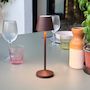 Voir la diapositive 4 : Lumisky Lampe de table sans fil EMILY Marron Aluminium H25cm