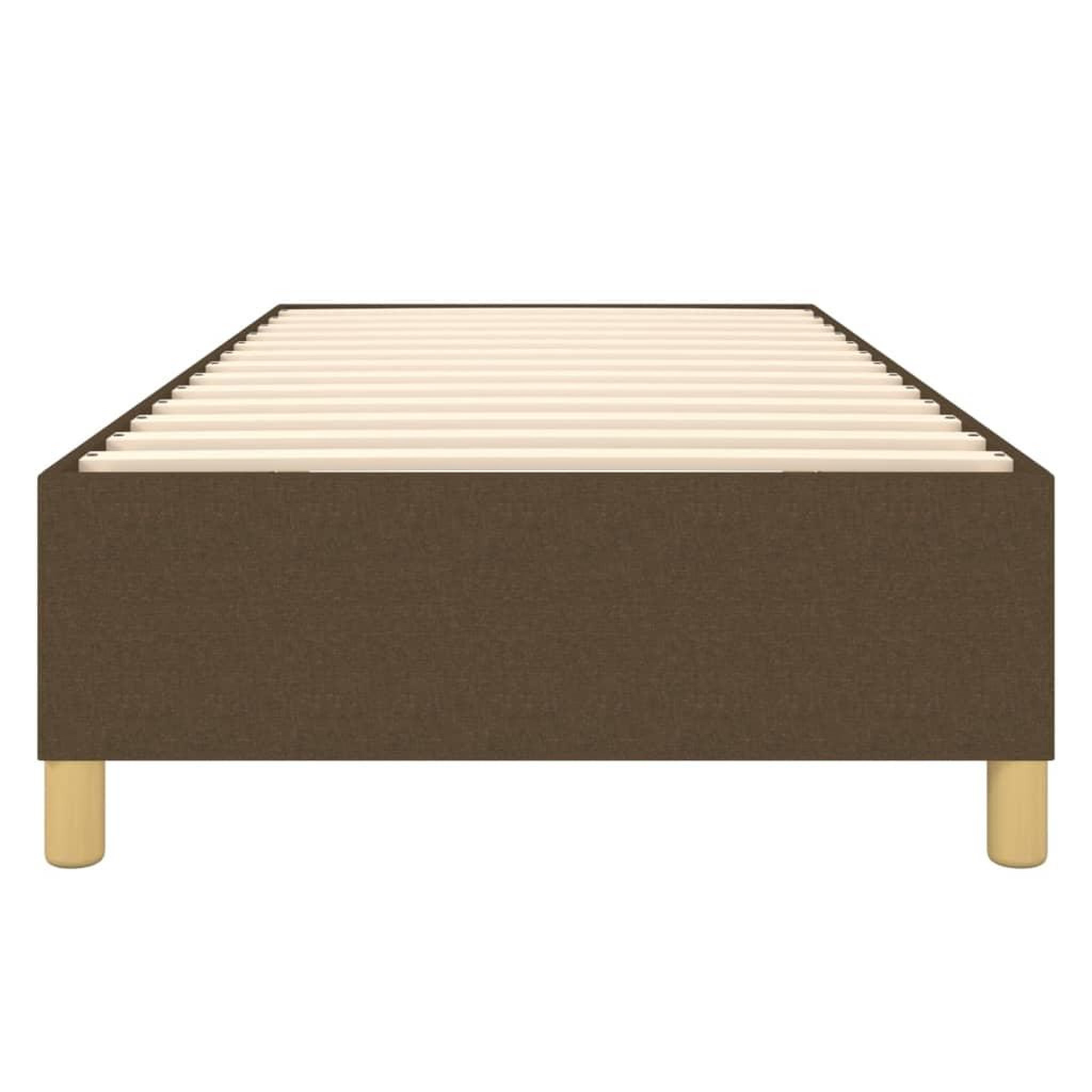 Voir la diapositive 5 : VIDAXL Cadre de lit sans matelas marron fonce 90x190 cm tissu