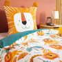 Voir la diapositive 3 : COTE DECO Parure de lit enfant Lion - 100% polyester 72g/m² - 140 x 200 cm