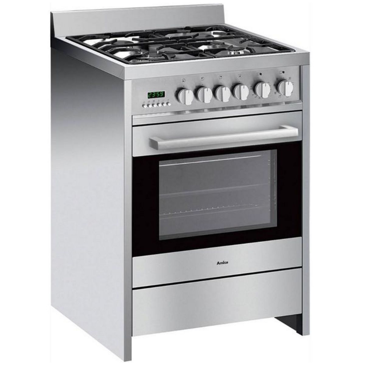 Amica Cuisinière gaz a 68l 4 feux inox - acme2005x