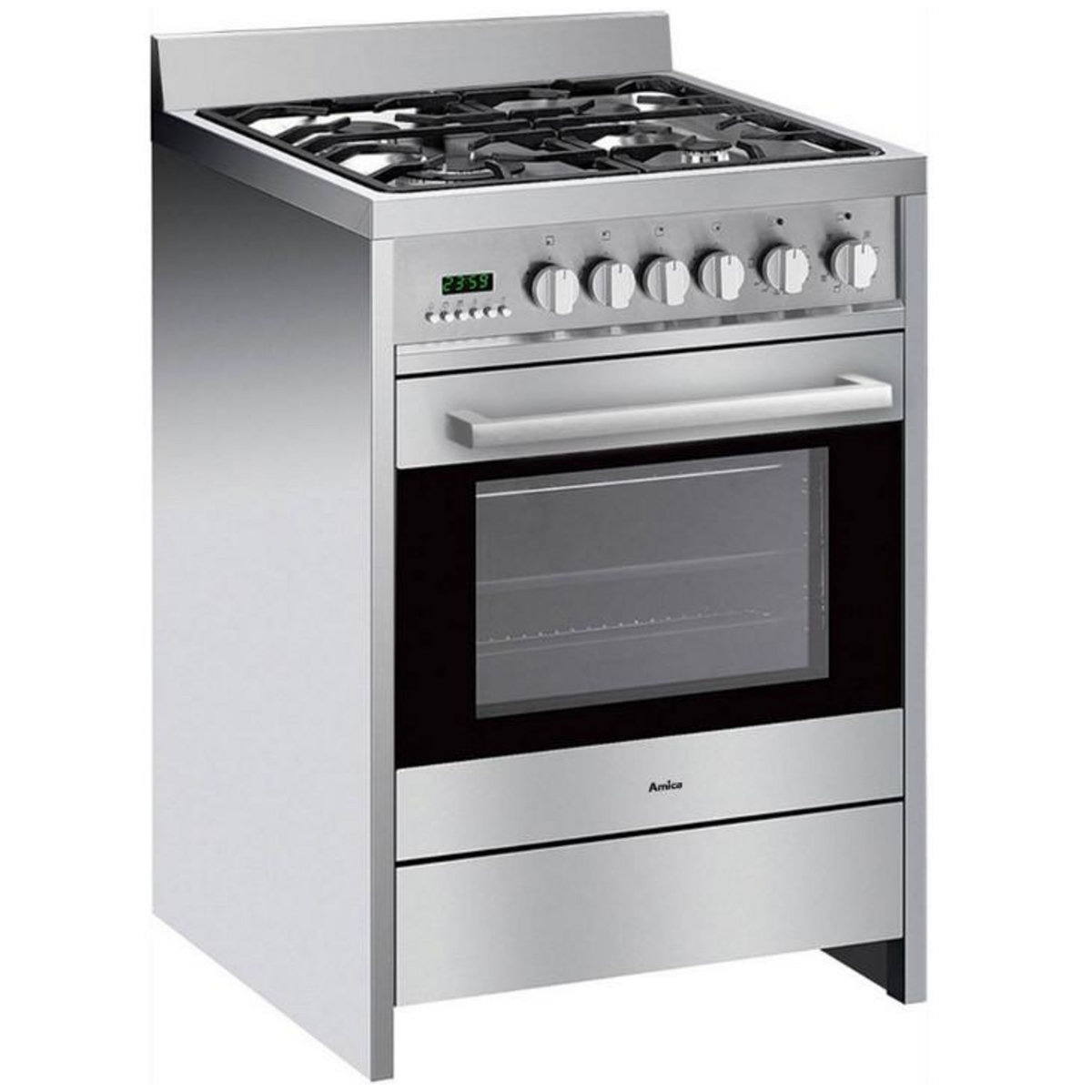 Amica Cuisinière gaz a 68l 4 feux inox - acme2005x