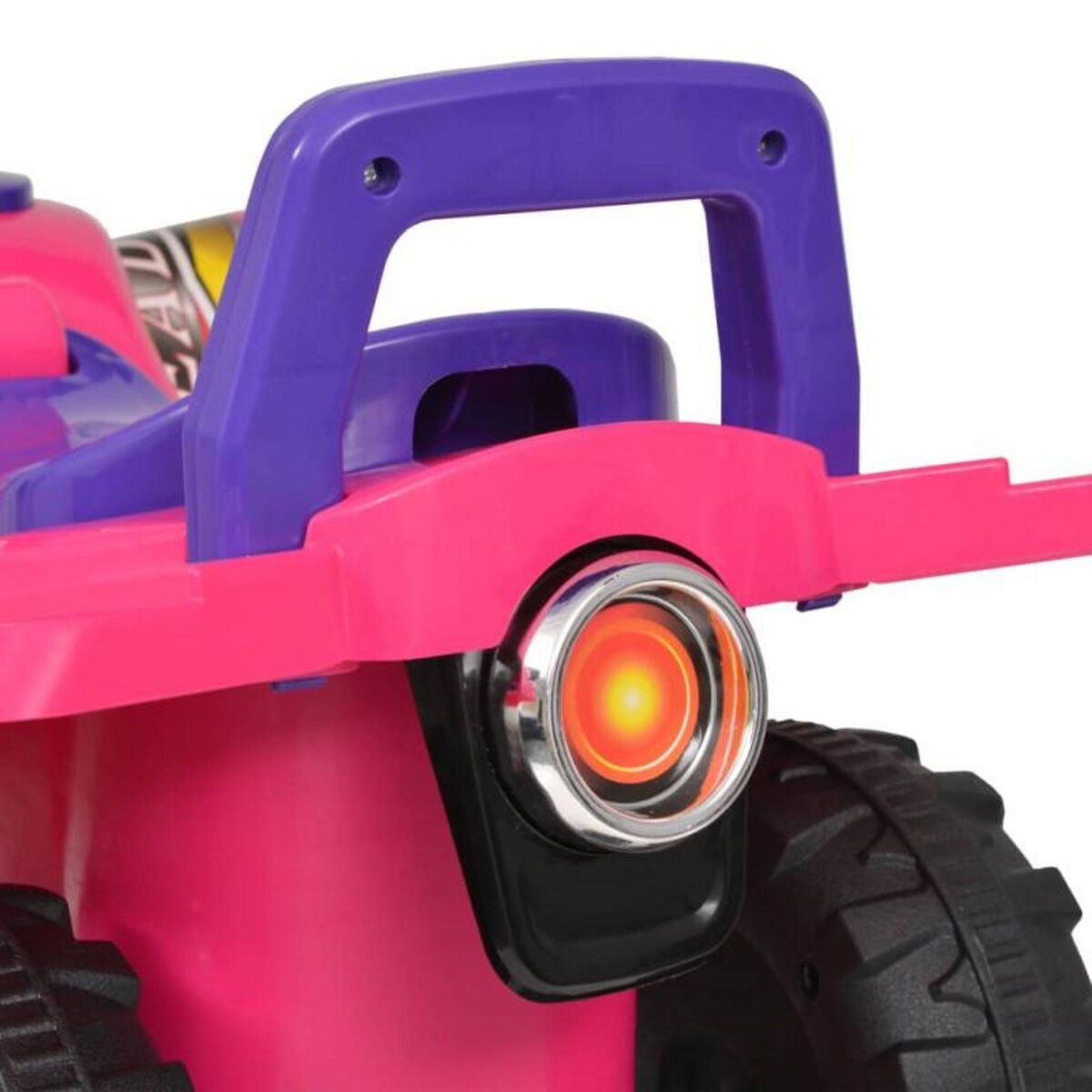 VIDAXL VTT pour enfants avec son et lumière Rose et violet