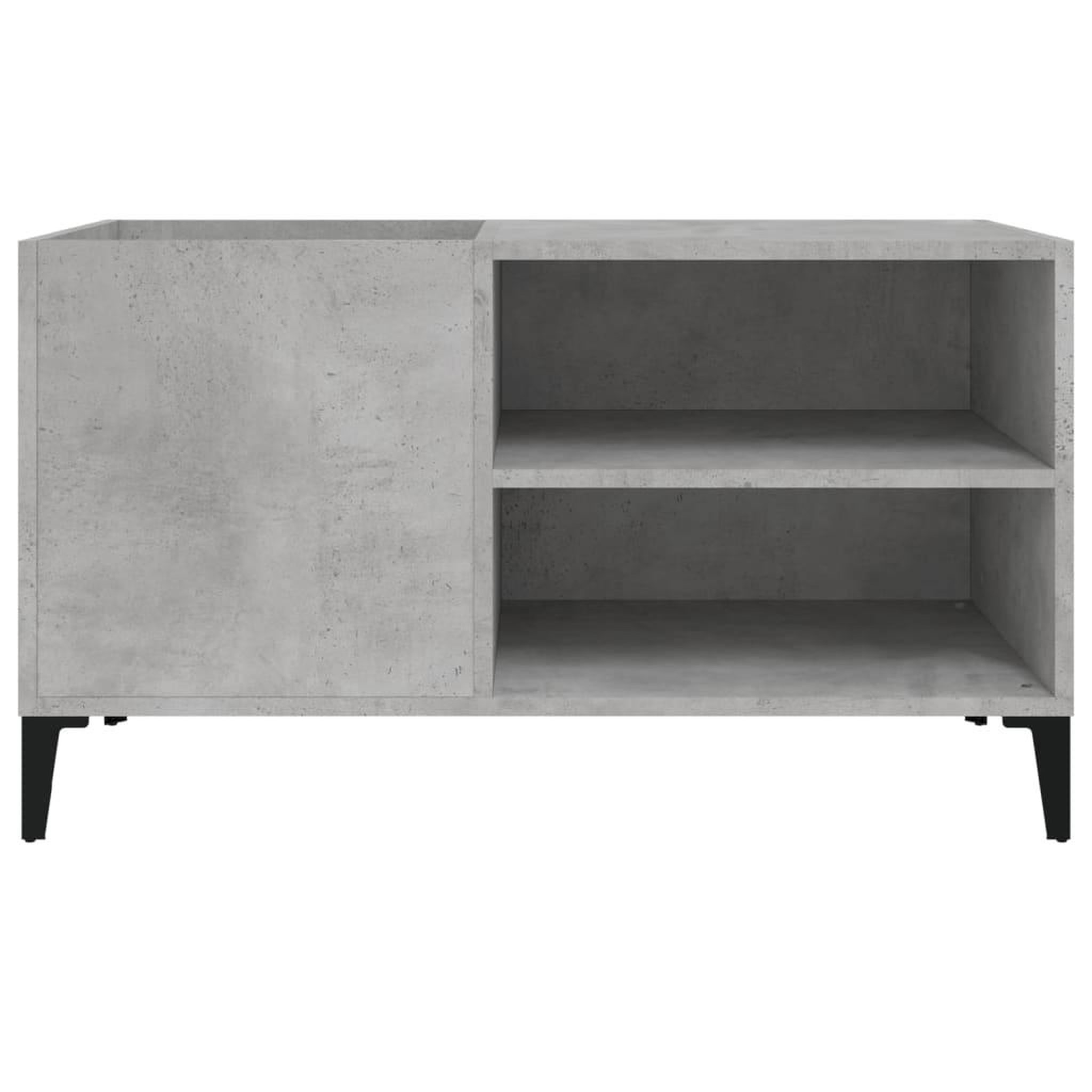 Voir la diapositive 5 : VIDAXL Armoire a disques gris beton 84,5x38x48 cm bois d'ingenierie