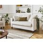 Voir la diapositive 1 : BEST MOBILIER Flamingo - canapé droit 2 places en velours