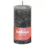 BOLSIUS Bolsius Bougies pilier rustiques Shine 8 pcs 100x50 mm Gris orageux