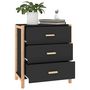 Voir la diapositive 4 : VIDAXL Buffet Noir 62x38x70 cm Bois d'ingenierie