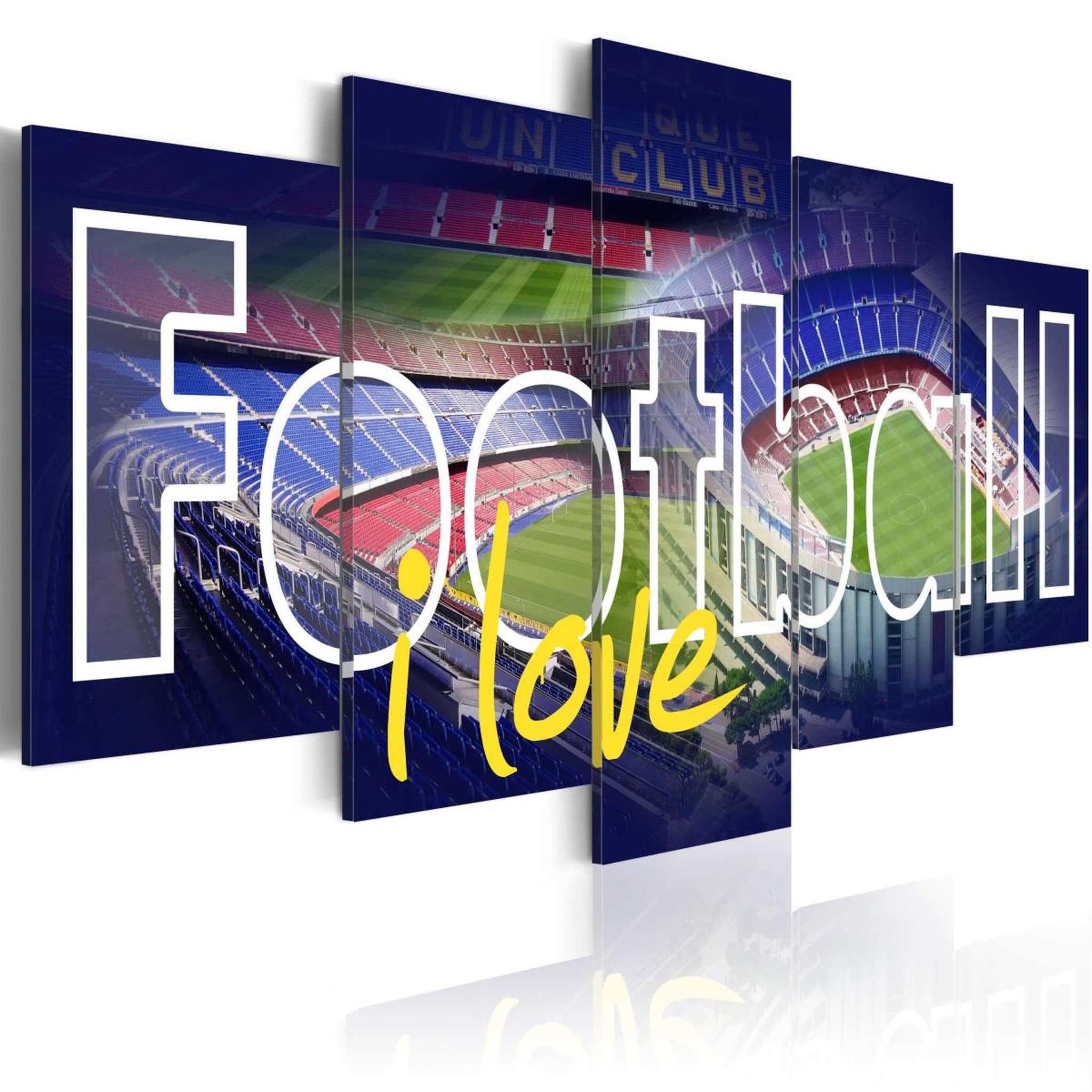 Paris Prix Tableau imprimé  football my love. Coloris disponibles : Multicolore
