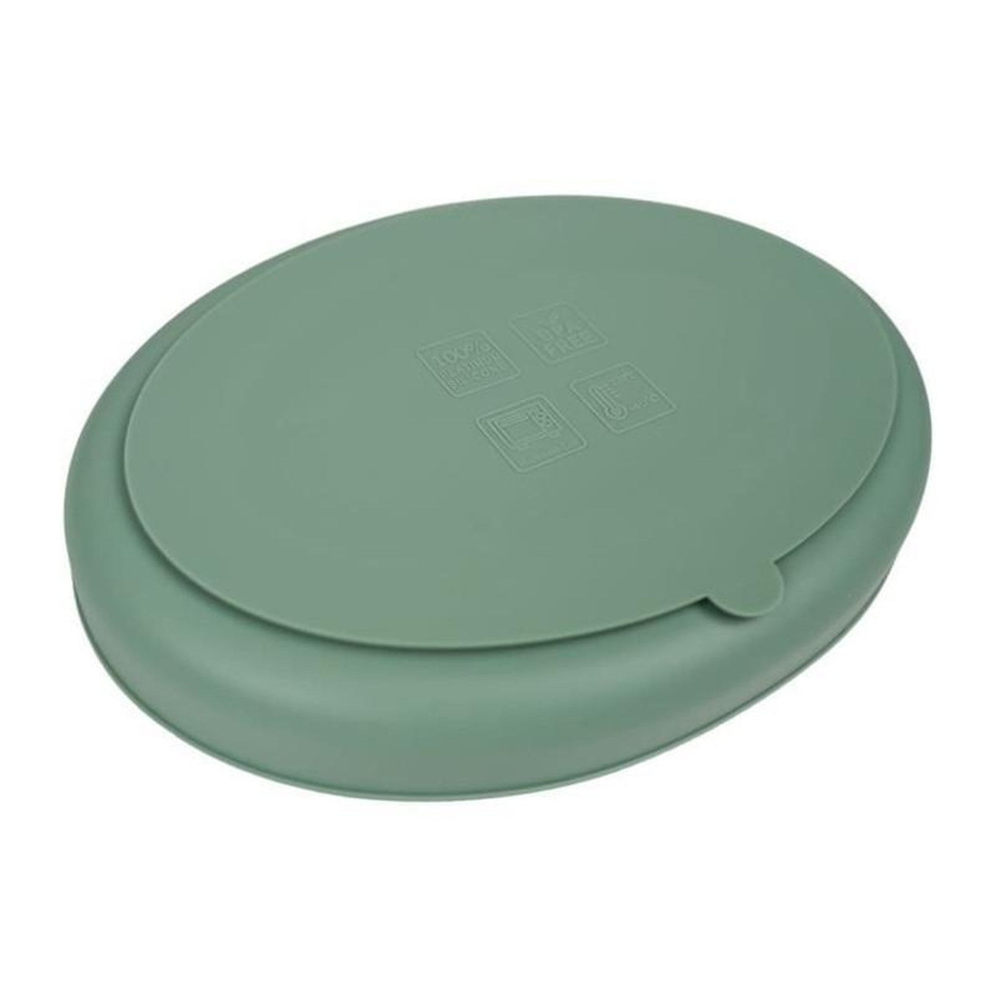 Voir la diapositive 2 : THERMOBABY Assiette ventouse - THERMOBABY - Silicone - Vert Cactus - Compartimentée et antidérapante