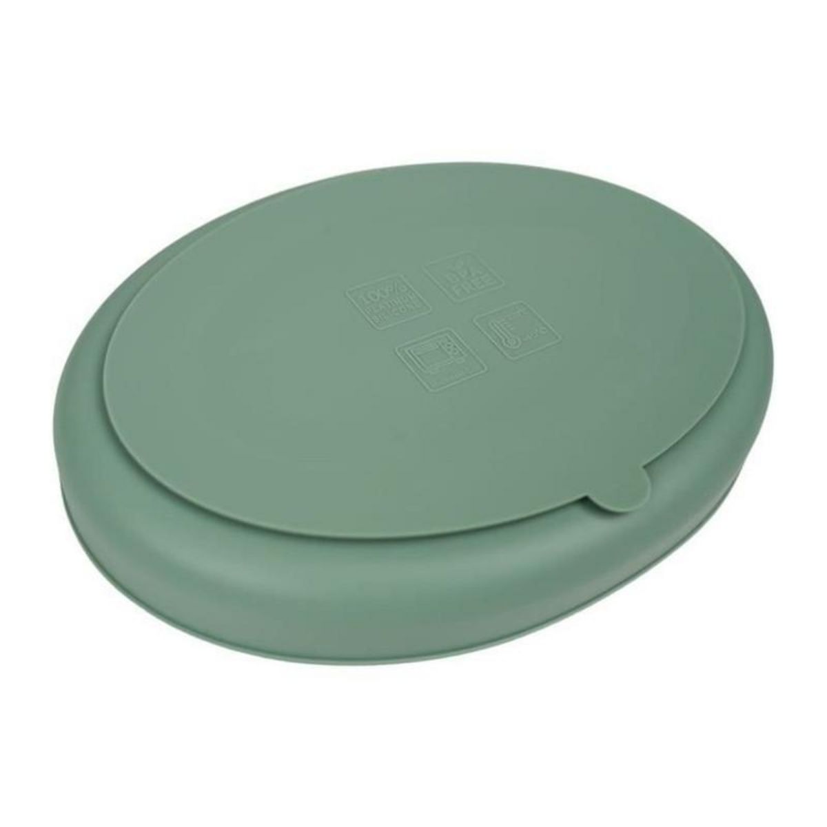THERMOBABY Assiette ventouse - THERMOBABY - Silicone - Vert Cactus - Compartimentée et antidérapante