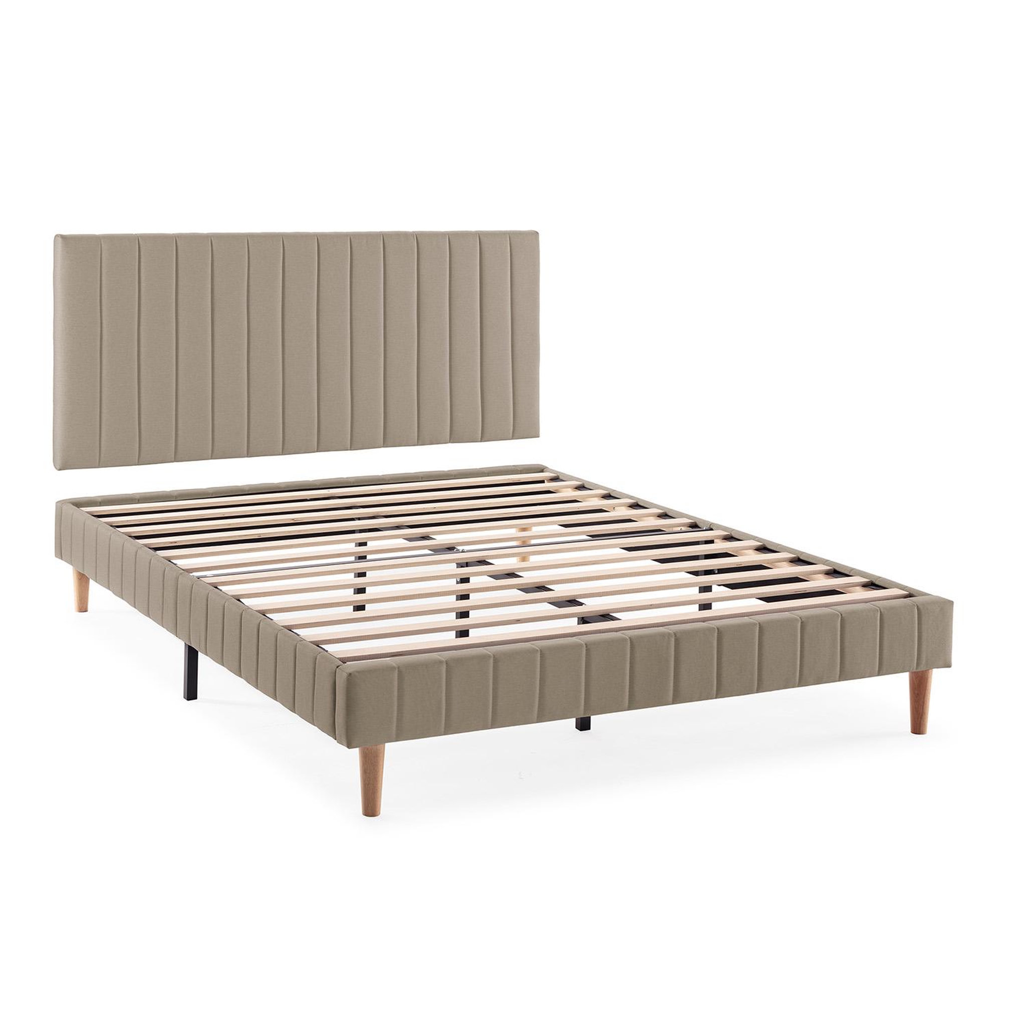 VS VENTA-STOCK Sommier + tête de lit Eris 160x200 cm Beige