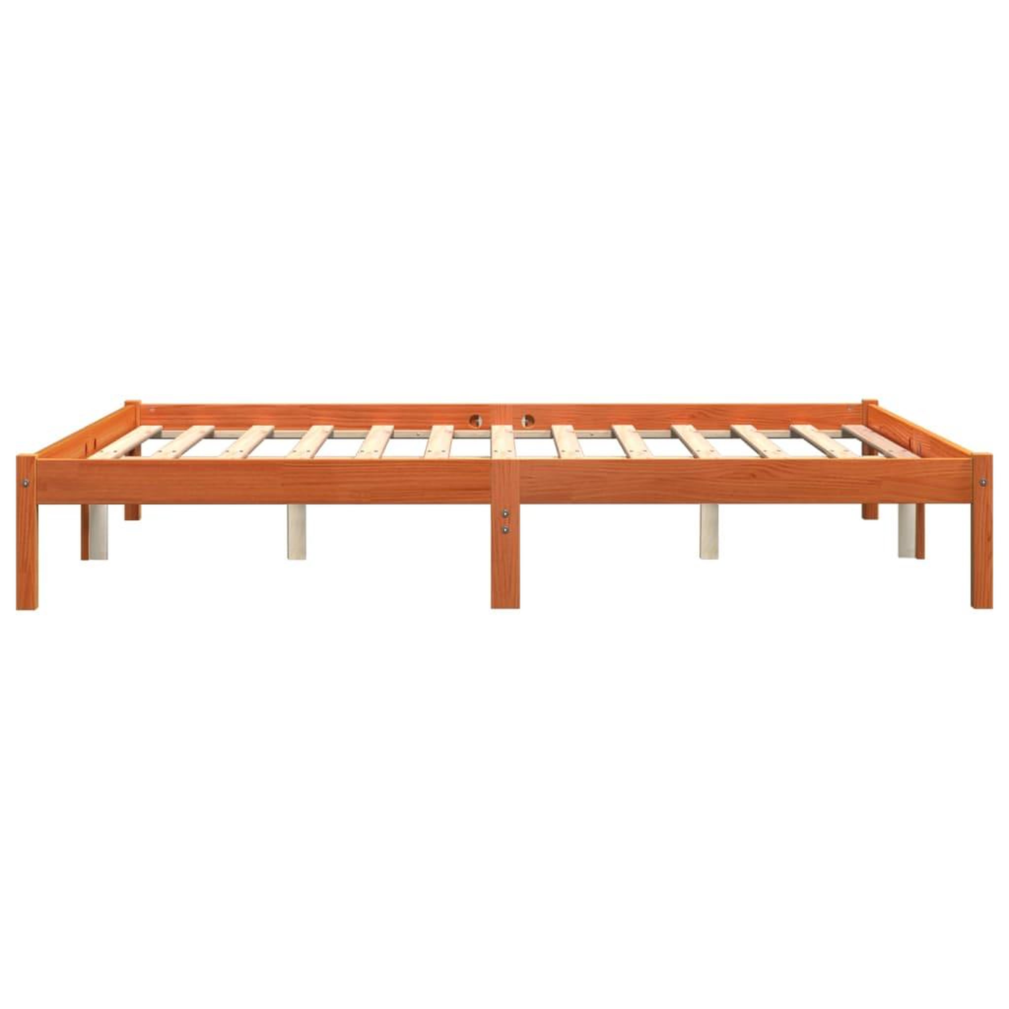 Voir la diapositive 5 : VIDAXL Cadre de lit sans matelas cire marron 150x200cm bois pin massif