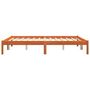 Voir la diapositive 5 : VIDAXL Cadre de lit sans matelas cire marron 150x200cm bois pin massif