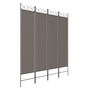 Voir la diapositive 2 : VIDAXL Cloison de separation 4 panneaux Anthracite 160x200 cm Tissu