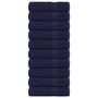Voir la diapositive 1 : VIDAXL Serviettes de bain 10 pcs bleu marine 100x150 cm 100% coton