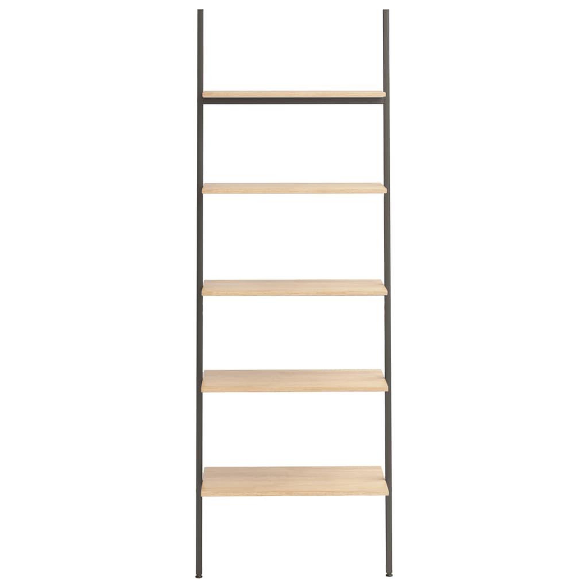 Voir la diapositive 3 : VIDAXL Etagere inclinee a 5 niveaux Marron clair et noir 64x34x185,5cm