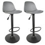 Voir la diapositive 1 : Paris Prix Lot de 2 Tabourets de Bar  Isak  104cm Gris