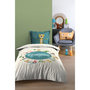 Voir la diapositive 3 : Lovely Casa Housse de couette 140x200 Amis + 1 taie coton 57 fils