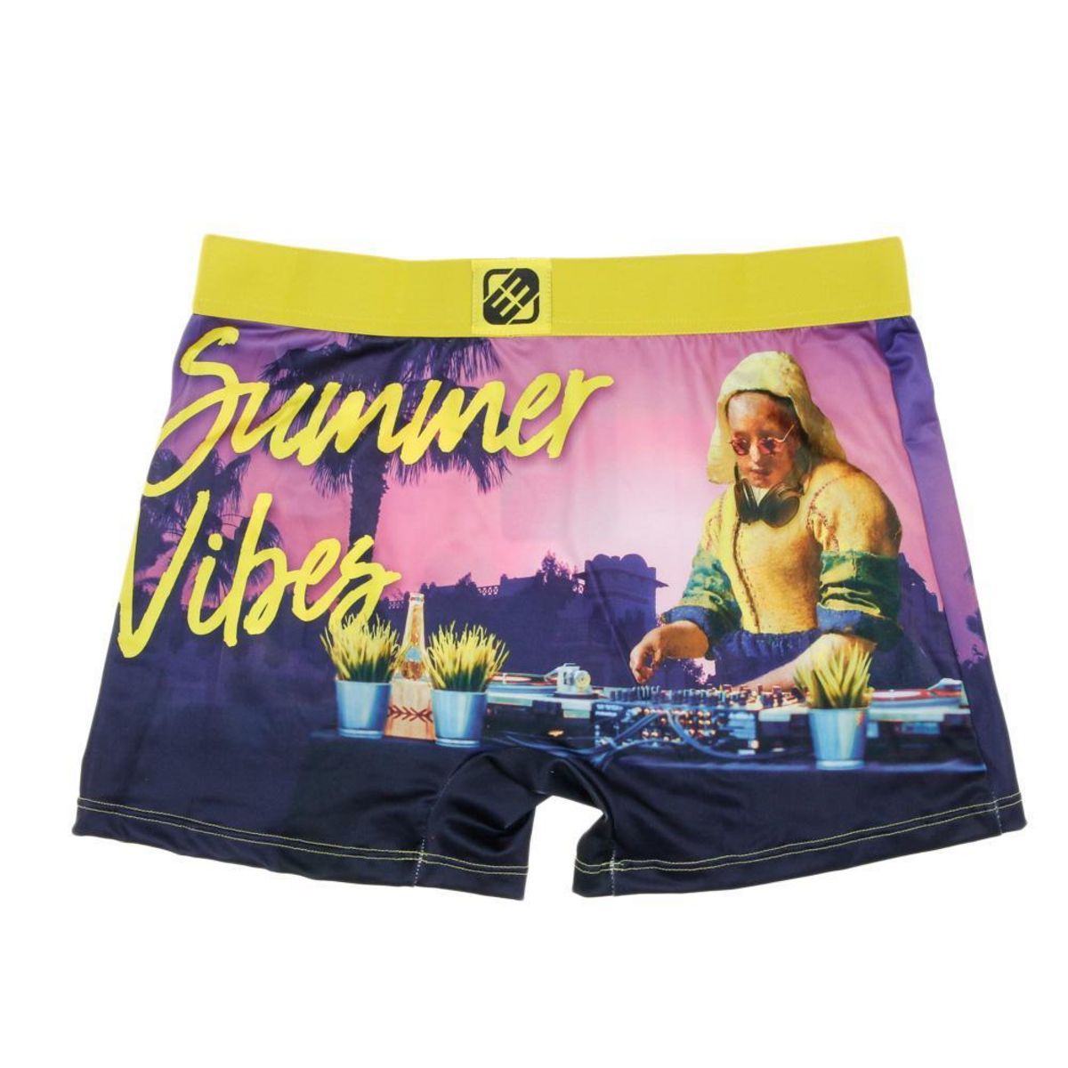 FREEGUN Boxer /Jaune à Imprimés Homme Freegun Vib