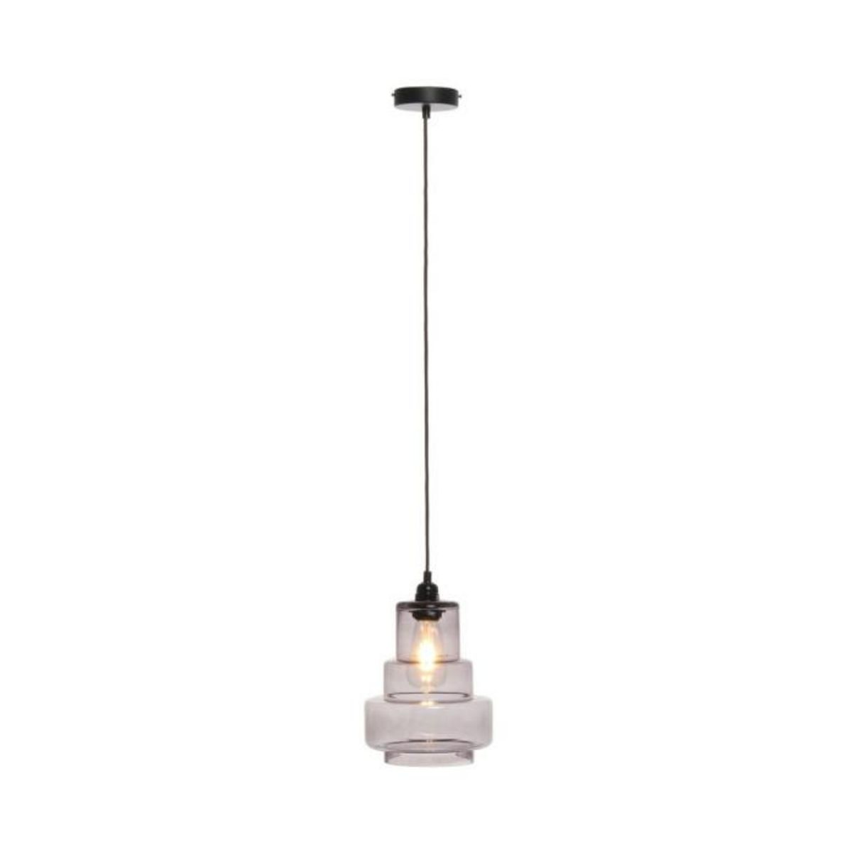 Paris Prix Lampe Suspension Design  Evy  29cm Gris