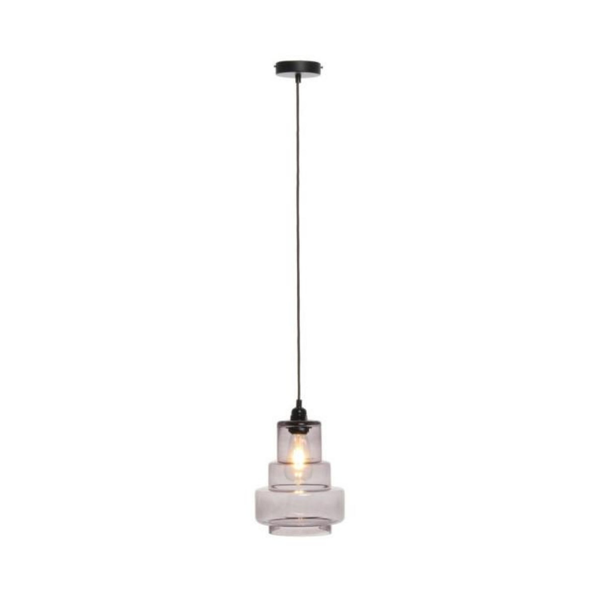 Paris Prix Lampe Suspension Design  Evy  29cm Gris