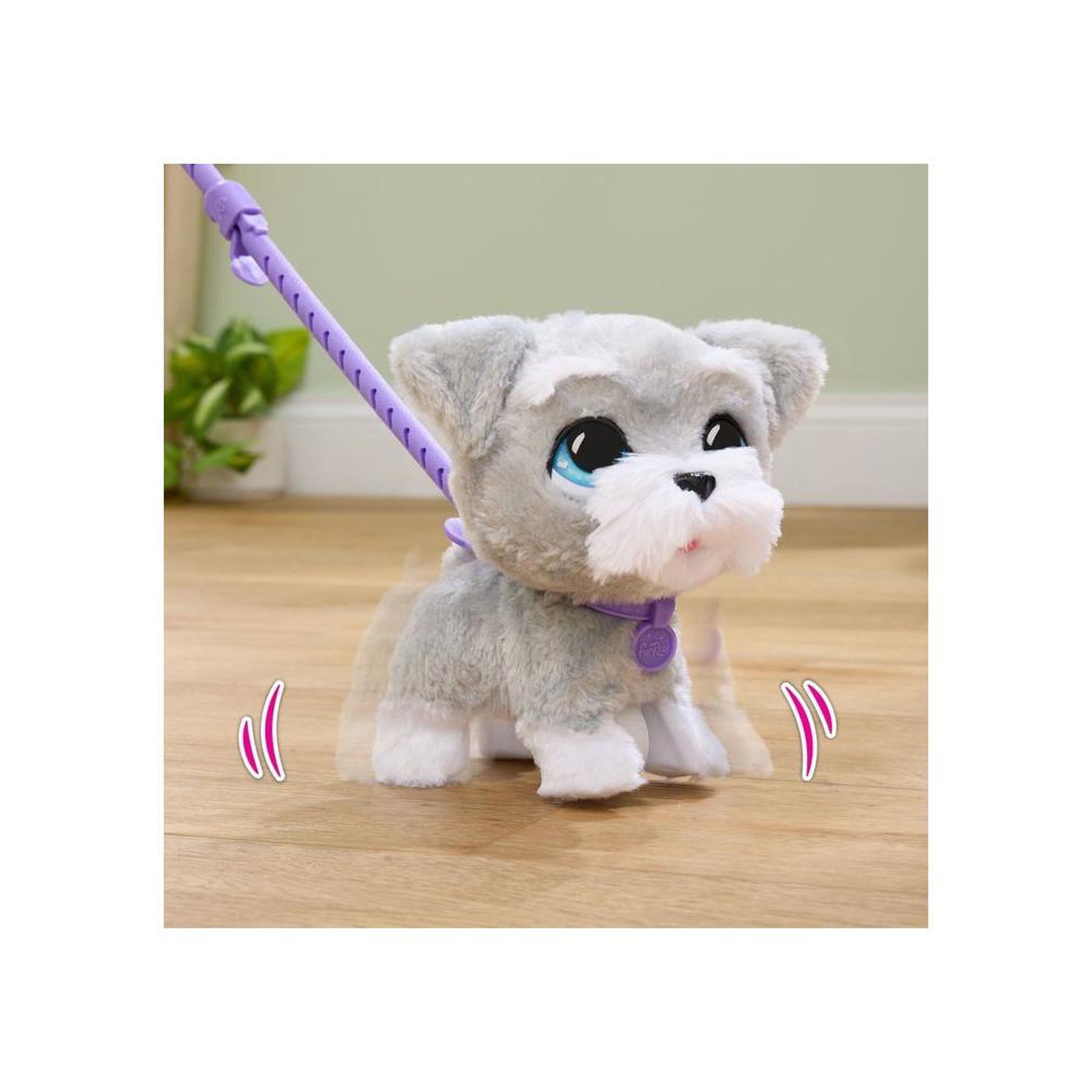 Voir la diapositive 3 : FURREAL FRIENDS Chien en peluche interactive schnauzer 23 cm : marche et mouvements de tête, aboiements et effets sonores