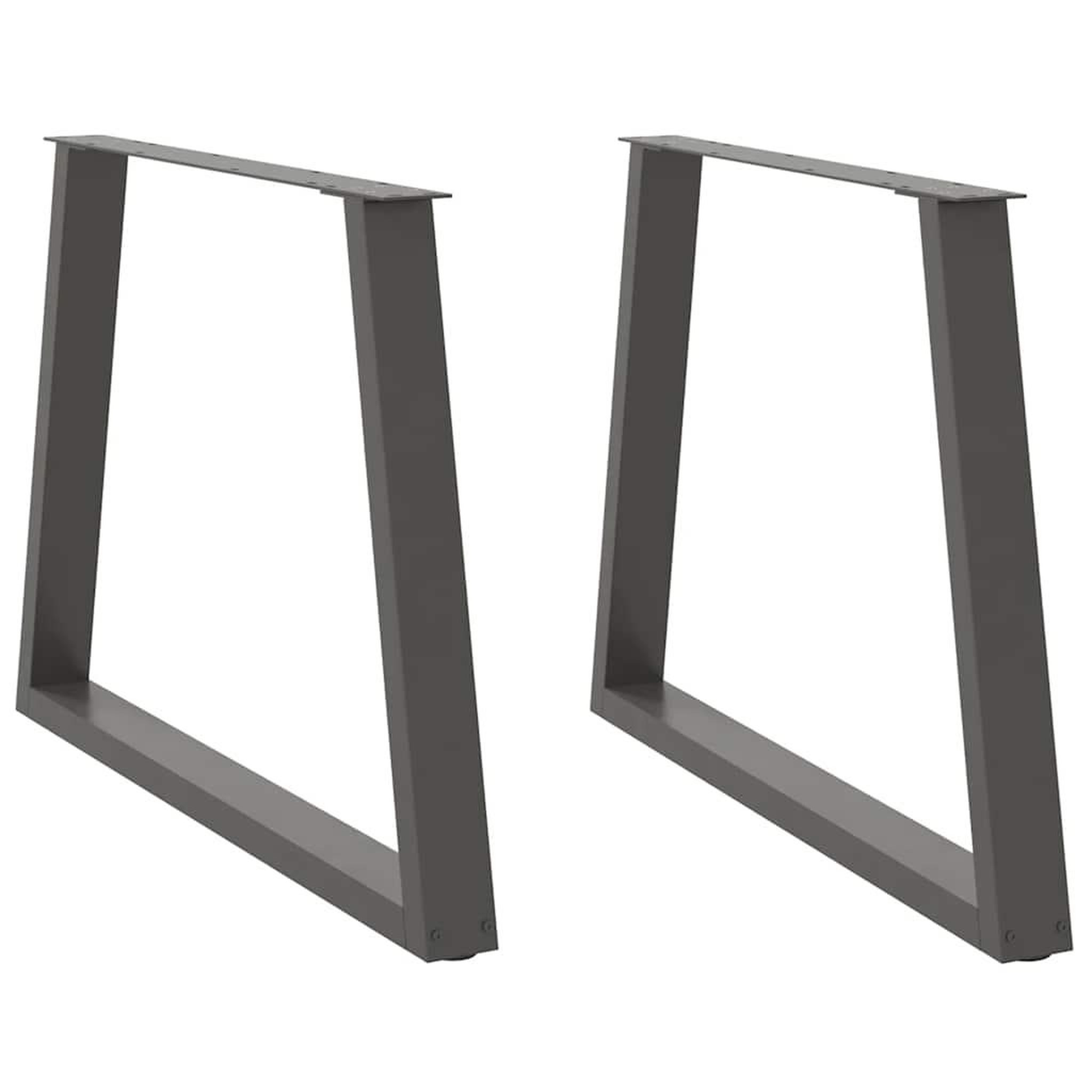 VIDAXL Pieds de table a manger forme de V 2 pcs 100x(72-73,3) cm acier