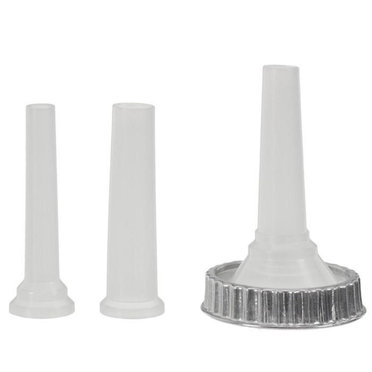 Paris Prix Machine à Saucisse 3 Embouts  Poussoir  54cm Argent