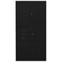 Voir la diapositive 2 : VIDAXL Armoire de bureau Noir 90x40x180 cm Acier