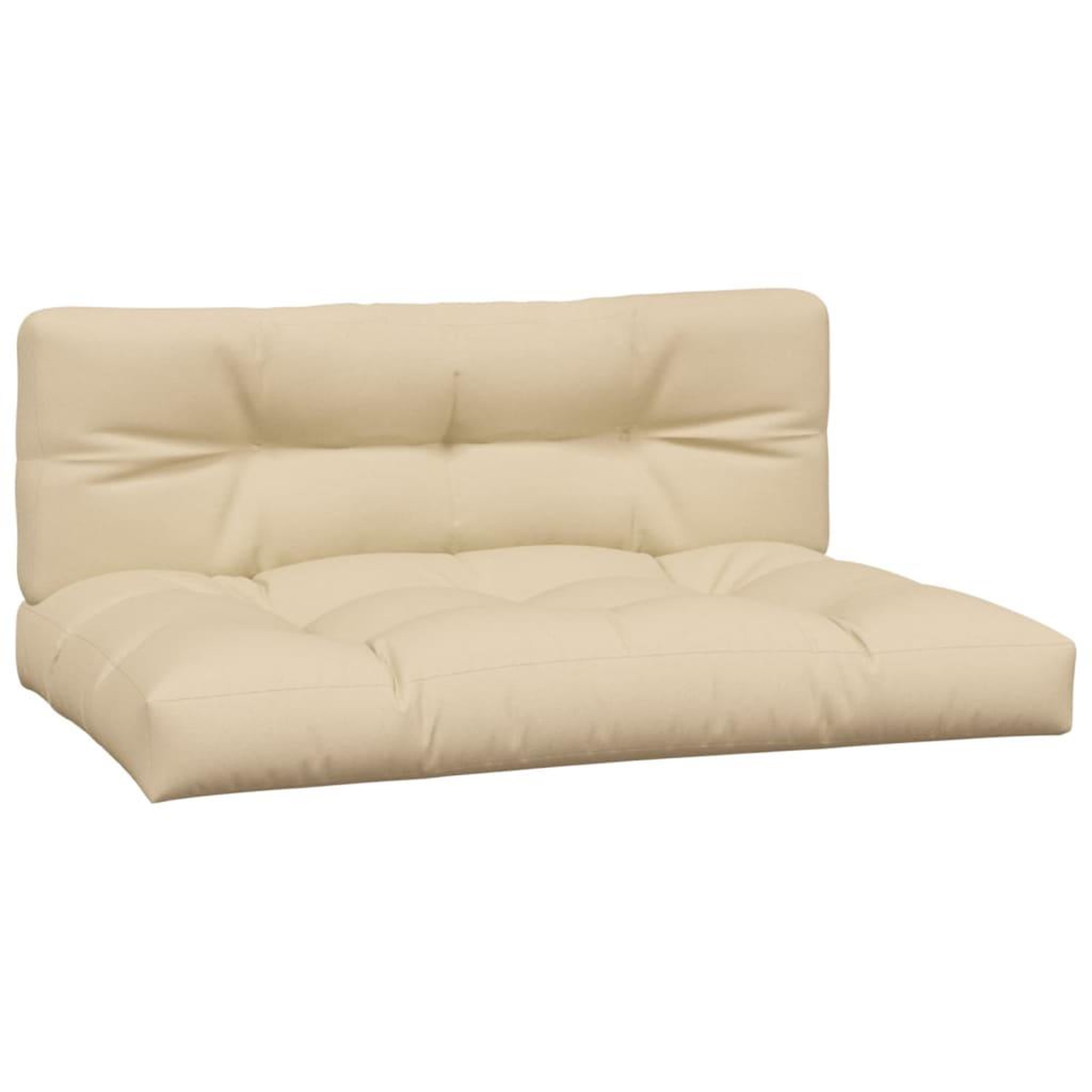 Voir la diapositive 4 : VIDAXL Canapes centraux palette de jardin 2pcs et coussins bois acacia