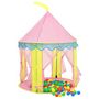 Voir la diapositive 2 : VIDAXL Tente de jeu pour enfants avec 250 balles Rose 100x100x127 cm