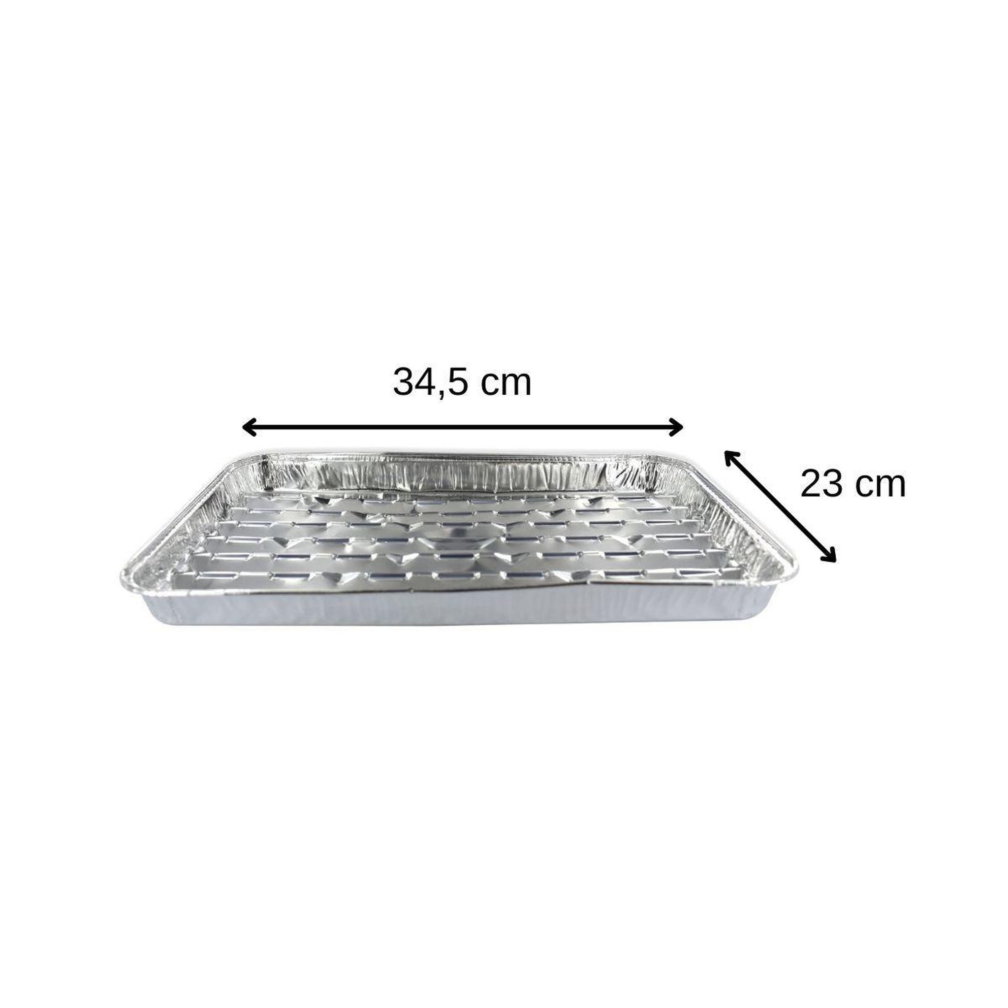 Voir la diapositive 3 : Fackelmann Lot de 5 barquettes en aluminium 34 x 23 cm fackelmann