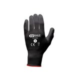 Ks Tools Boîte de 12 paires de gants KS TOOLS - Microfibres - Noir - Taille L - 310.0325