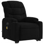 Voir la diapositive 4 : VIDAXL Fauteuil inclinable de massage electrique Noir Tissu