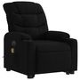 Voir la diapositive 4 : VIDAXL Fauteuil inclinable de massage electrique Noir Tissu