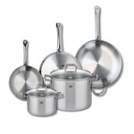 ELO Ensemble de 3 Poêles de cuisson 24, 28 et 32 cm et 2 faitouts 20 et 26 cm Elo Profi Citrin
